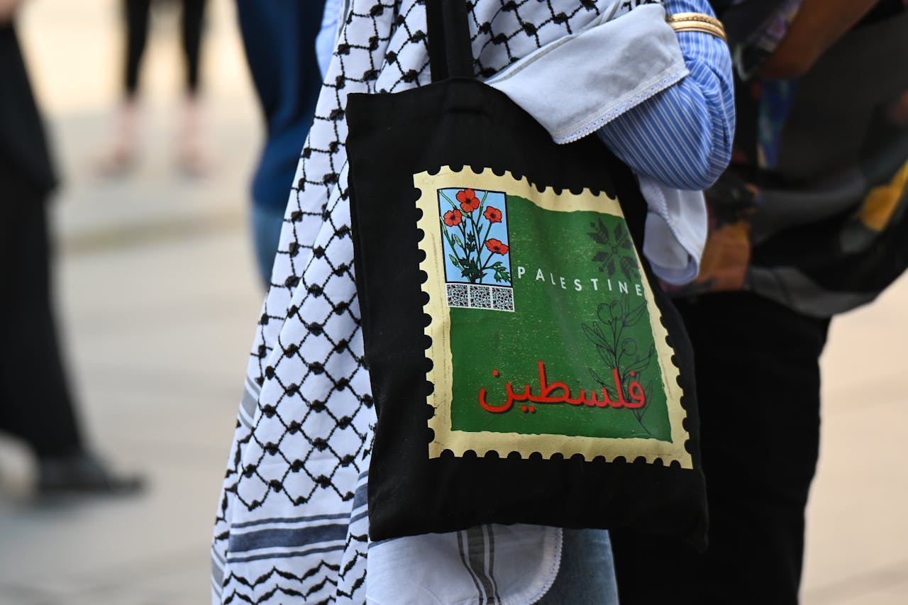 Palestinaren aldeko tote bag